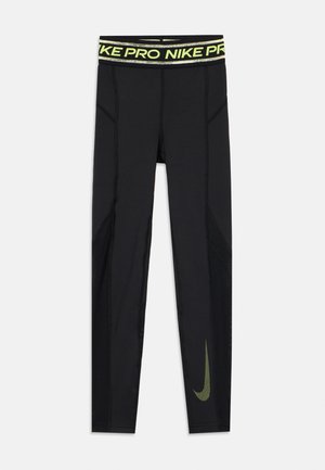 SPORT UNISEX - Legging (type pantalon) - black/lemon twist