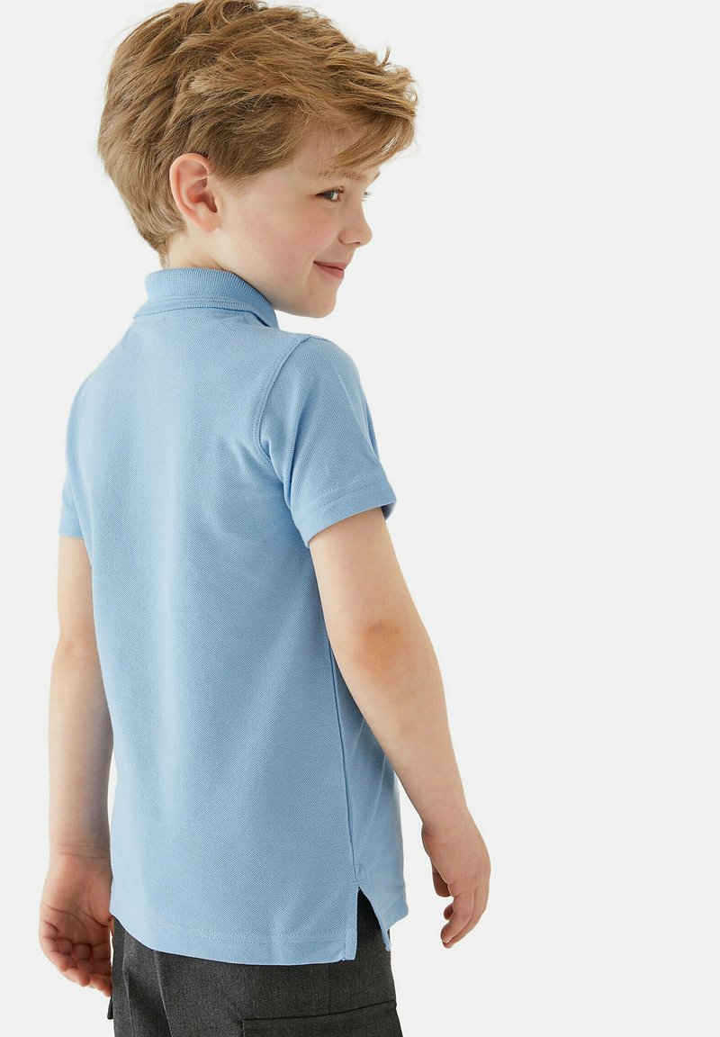 boys light blue polo shirt
