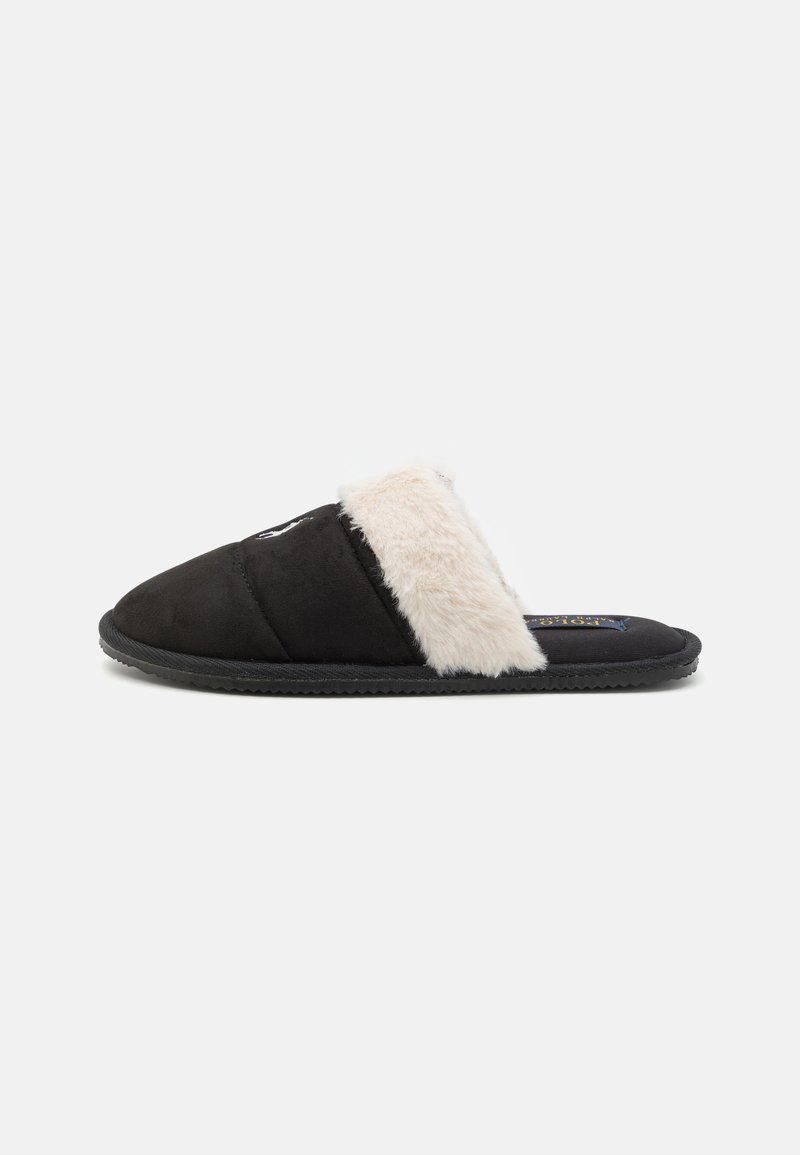 Polo Ralph Lauren KELCIE FLATS - Tofflor & inneskor - black/cream