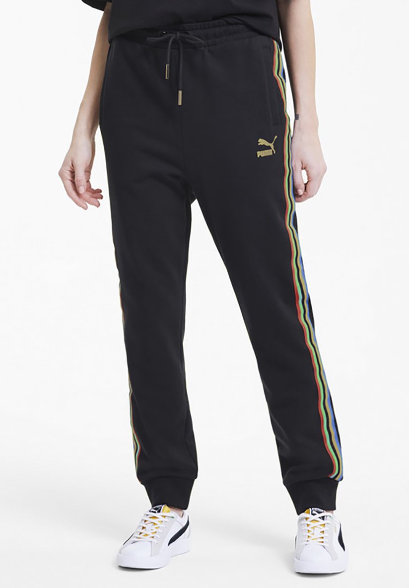 puma tracksuit gold