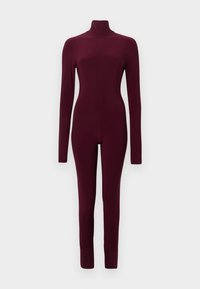 LONG SLEEVE SLIM FIT TURTLE CATSUIT FOOTIE - Overal - plum