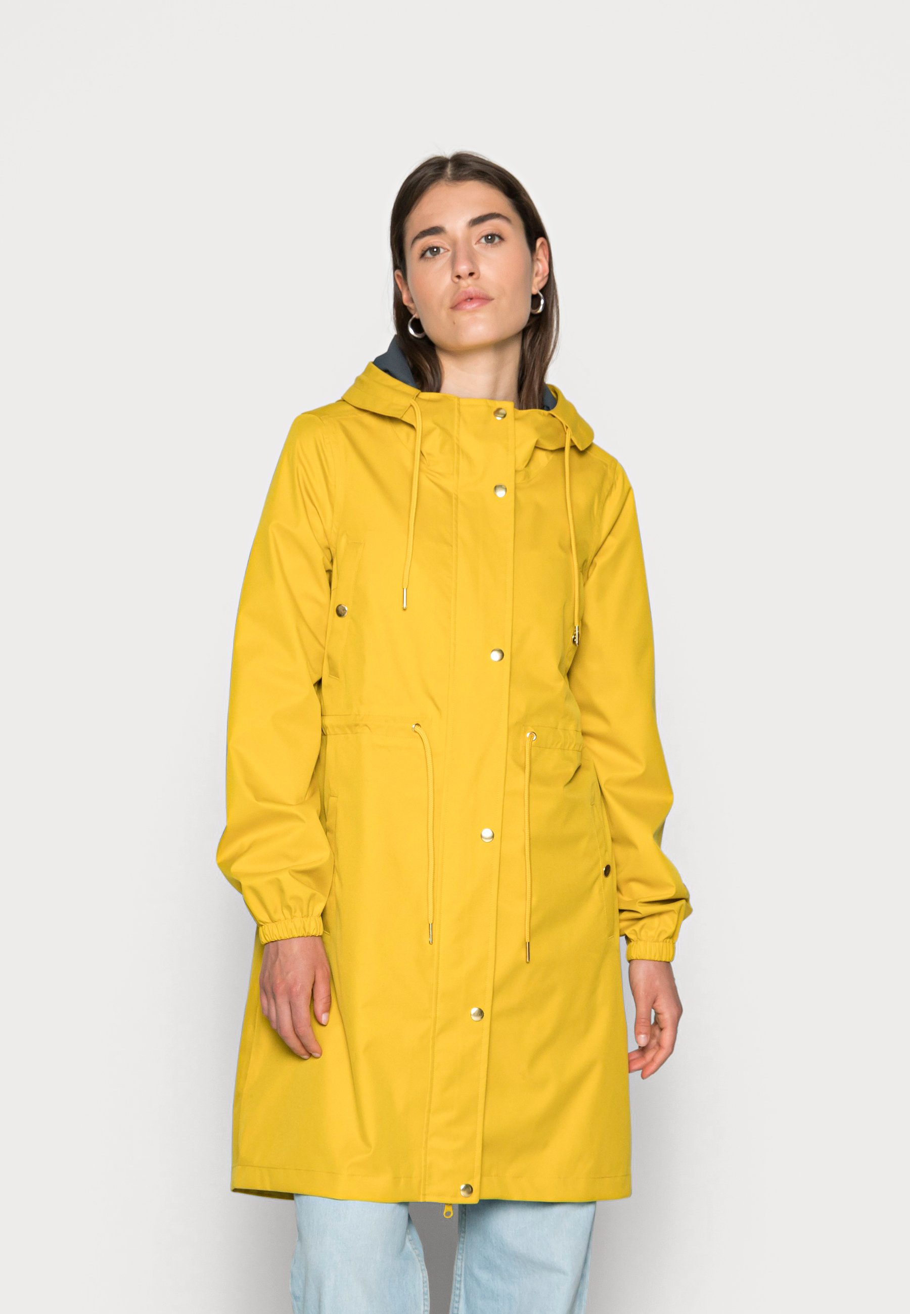 dark yellow raincoat