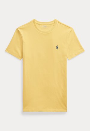 Polo Ralph Lauren CUSTOM SLIM FIT JERSEY CREWNECK T-SHIRT - Lihtne T-särk - collegiate yellow