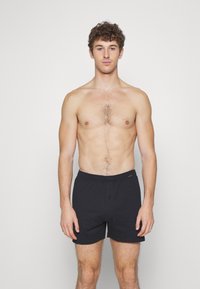 Schiesser 2 PACK - Široke boksarice - schwarz/grey melange