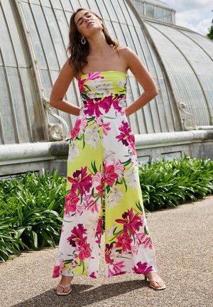 Next KEW COLLECTION BANDEAU - Overal - lime green and pink floral