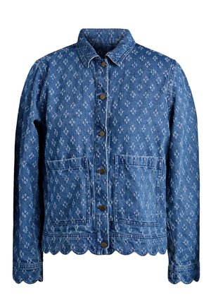 Zizzi, JEANSJACKE MIT DESTROYED-MUSTER - Τζιν μπουφάν - blau