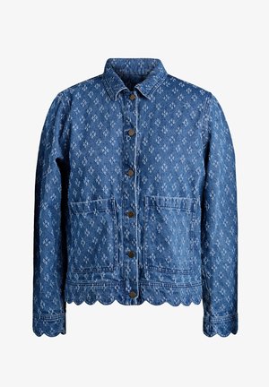 Zizzi, JEANSJACKE MIT DESTROYED-MUSTER - Denimová bunda - blau