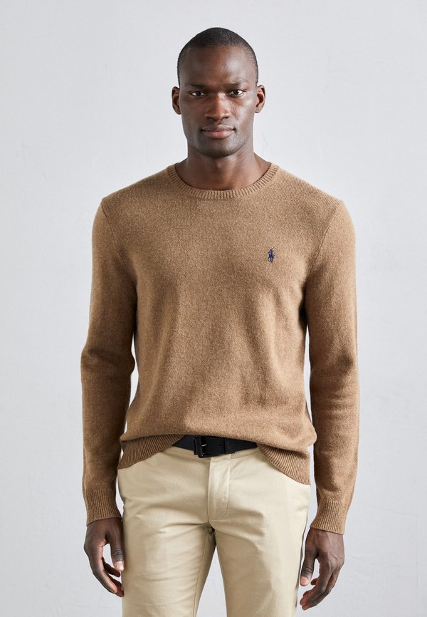 WOOL COTTON CREWNECK SWEATER - Jumper - copper melange