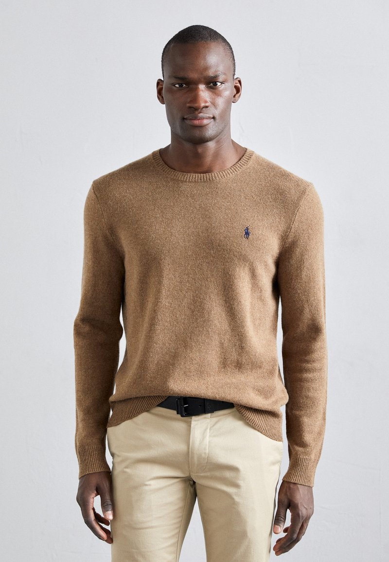 Polo Ralph Lauren - WOOL COTTON CREWNECK SWEATER - Jumper - copper melange, Enlarge