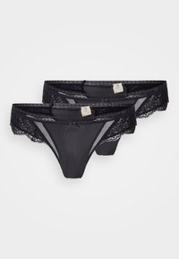 ELENA 2 PACK - Tanga - black