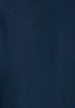 Dark navy blue textile fabric with a smooth, slightly textured surface shown in close-up.