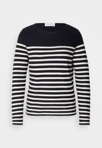 LONGSLEEVE BOAT NECK STRIPED - Strikkegenser - deep night blue