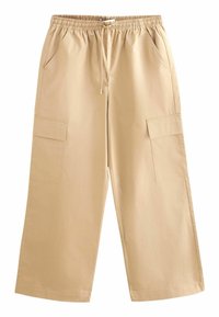 WIDE LEG - Cargohose - camel natural