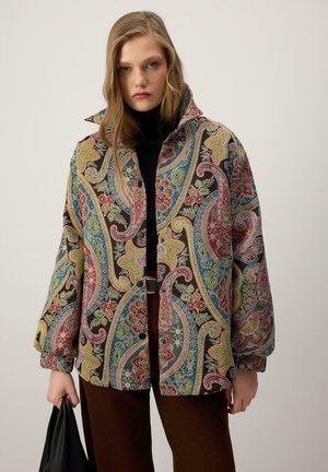 PAİSLEY PRİNT - Light jacket - burgundy