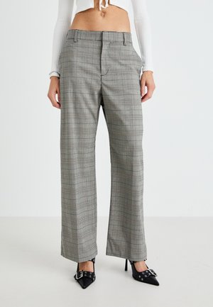 EASY TROUSER NON PLEATED - Bukse - black plaid