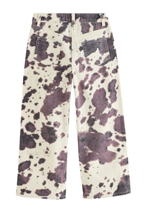 Next WIDE LEG - Relaxed fit jeans - cow print