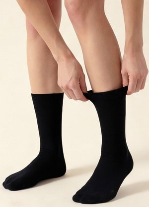Cotton Prime 10 PAAR OHNE GUMMIBUND - Socks - schwarz