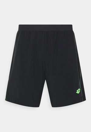 SUPERRAPIDA V SHORT - Sports shorts - all black/green apple neo