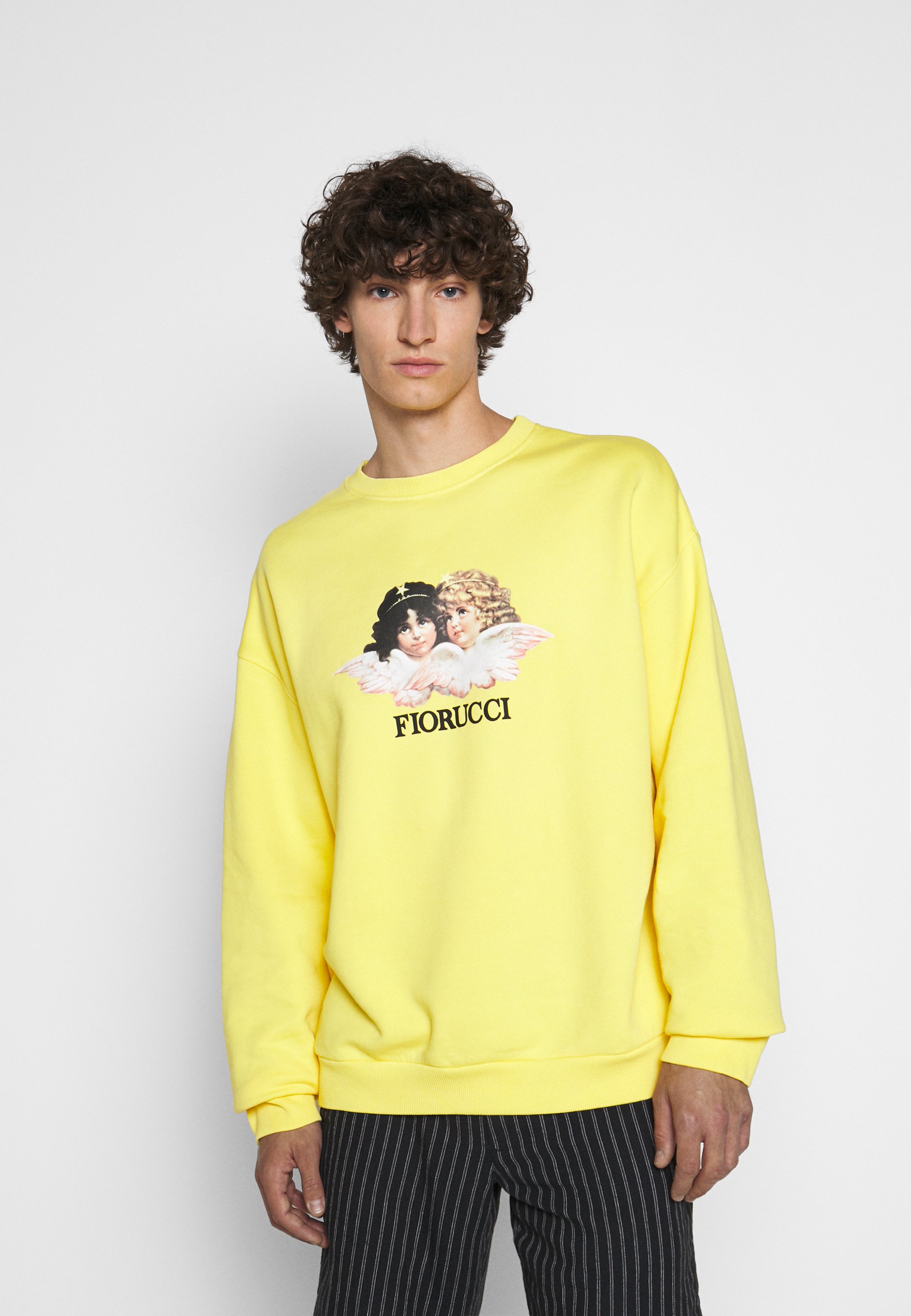 fiorucci yellow sweatshirt