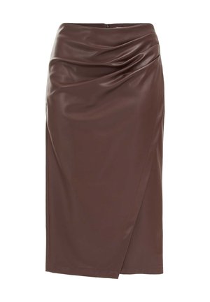 WE Fashion, CURVE - Kokerrok - cinnamon brown