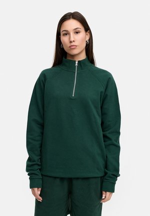 HALF ZIP - Sweatshirt - green washed