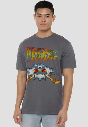 Universal Studios, BACK TO THE FUTURE DELOREAN - Print T-shirt - anthracite