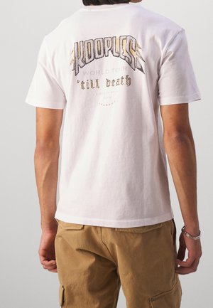 T-shirt med print - white