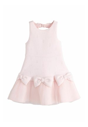 REGULAR FIT  BOW HEM EMBOSSED - Denné šaty - pink