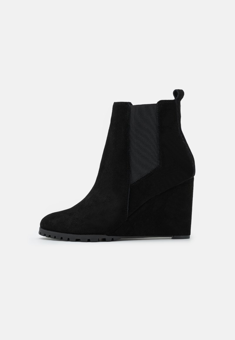 Anna Field LEATHER WINTER BOOT High heeled ankle boots black Zalando