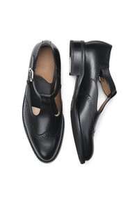 Chaussures Homme LENDVAY ET NOIR - Single Monk Taille 41, Cuir Noir, Vintage