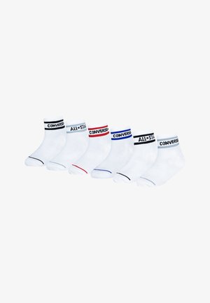 Converse WORDMARK ANKLE UNISEX 6 PACK - Calze - white