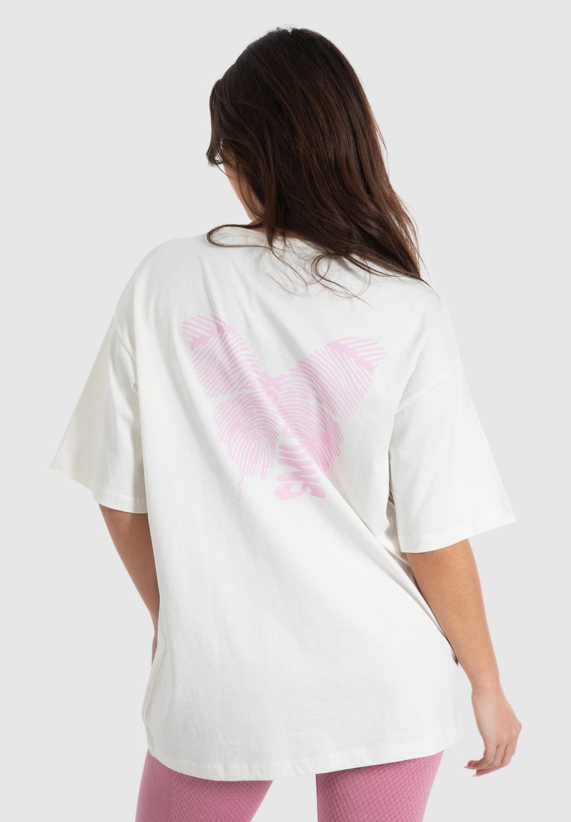 Smilodox PAYTON OVERSIZE - T-shirts print - creme