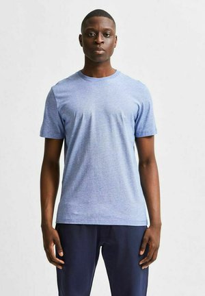 SLHNORMAN MINI STRIPE TEE - Basic T-shirt - limoges