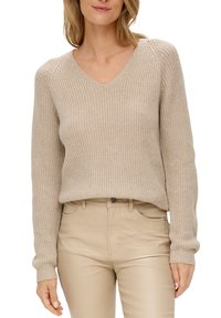 s.Oliver Strickpullover - helles beige