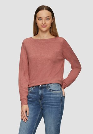 MIT U-BOOT-AUSSCHNITT - Long sleeved top - papaya