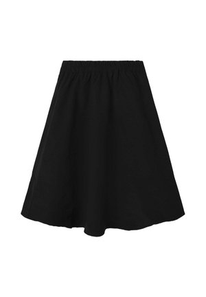 Veckad kjol - black