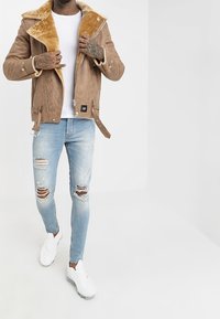 Sixth June Giacca in similpelle - beige