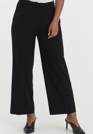 BYDANTA CROP JOGGER - Trousers - black