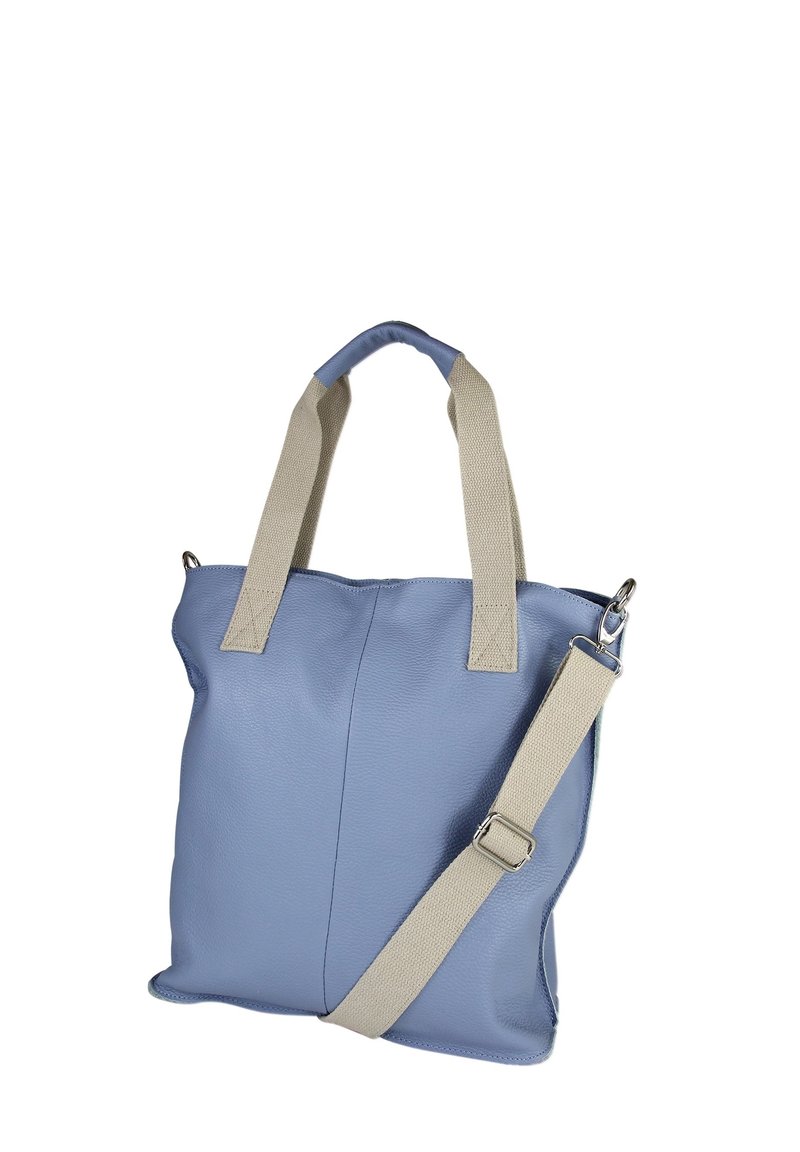 DrachenLeder SCHULTER SHOPPER - Handtas - hellblau