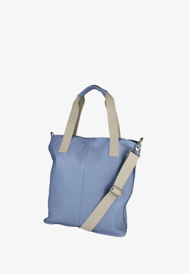 DrachenLeder SCHULTER SHOPPER - Handtas - hellblau
