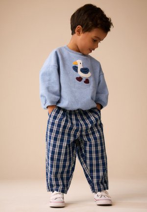 Next, REGULAR FIT - BARREL JEANS  . - Relaxed fit jeans - dark blue grid check
