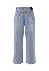 Ed Hardy GOTHIC FRAYED PANEL  - Vaqueros rectos - blue