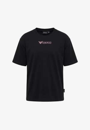 Colucci, IKARUS BACKPRINT T-SHIRT - Trükipildiga T-särk - black aop rose