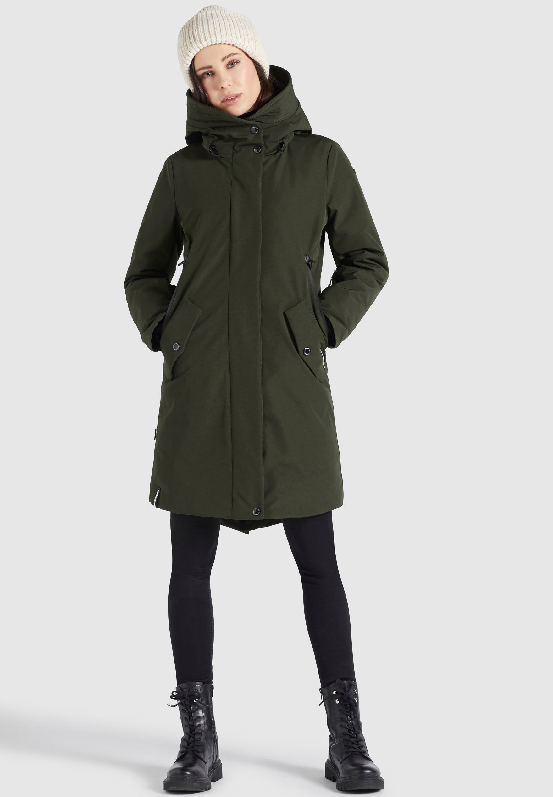 polyester winter coat