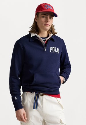 LOGO COLLARED SWEATSHIRT - Sudadera - cruise navy