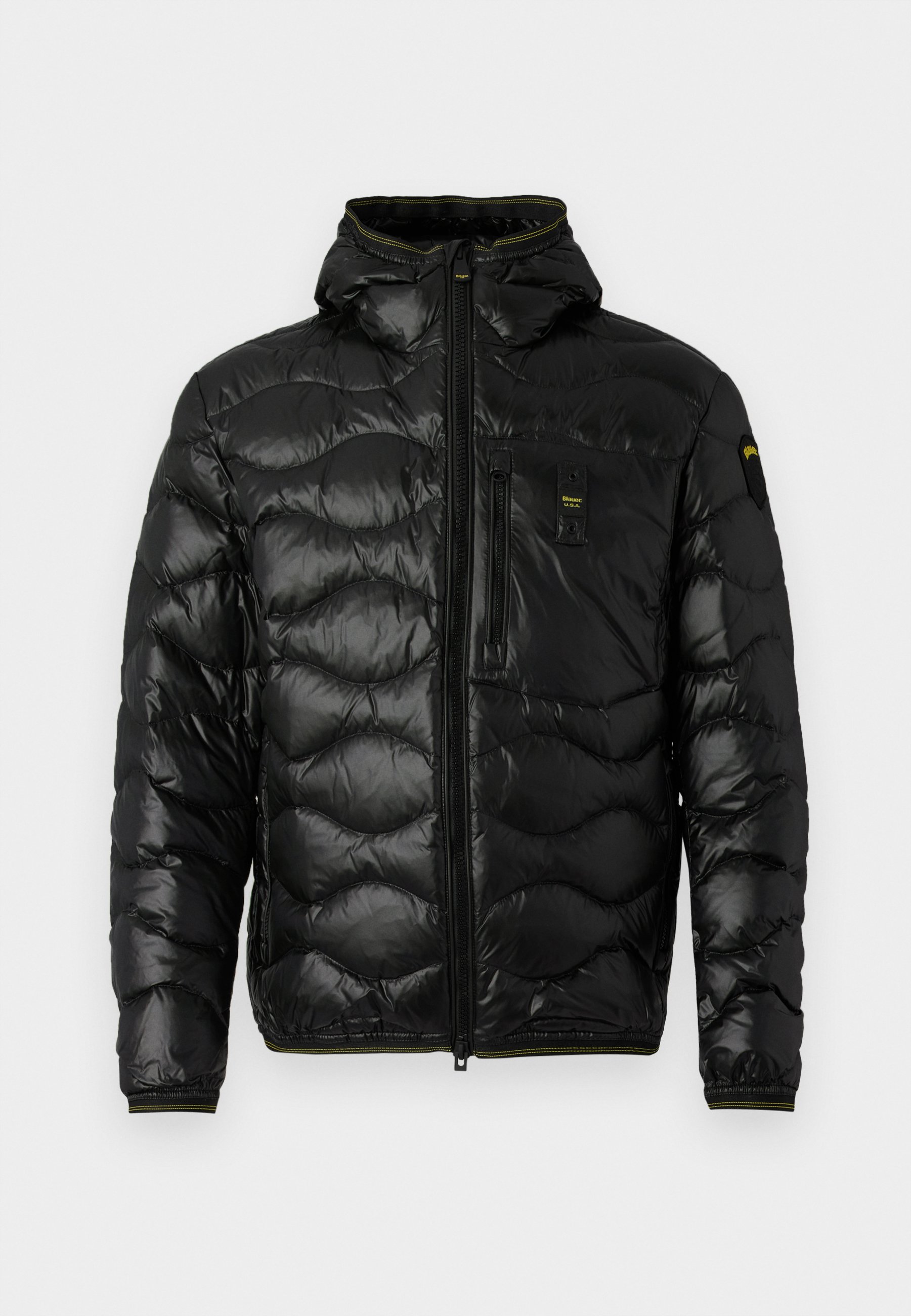 【さかな】BELPER 2023aw DOWN JACKET Blauer WAVE - Down jacket - black - Zalando.co.uk