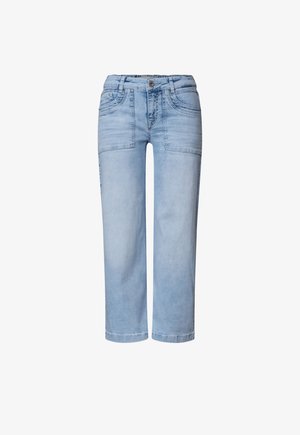 Street One, MID WAIST JEANS CULOTTE IM LOOSE FIT - Jean droit - ultra bleached random wash