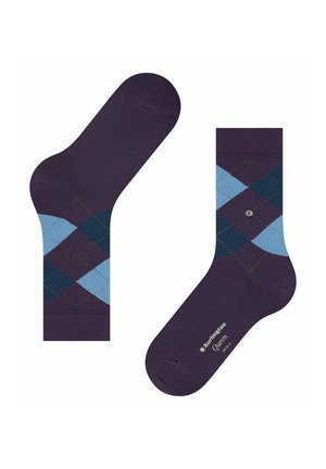 KURZST RAUTENMUSTER LOGOEMBLEM - Chaussettes - wineberry