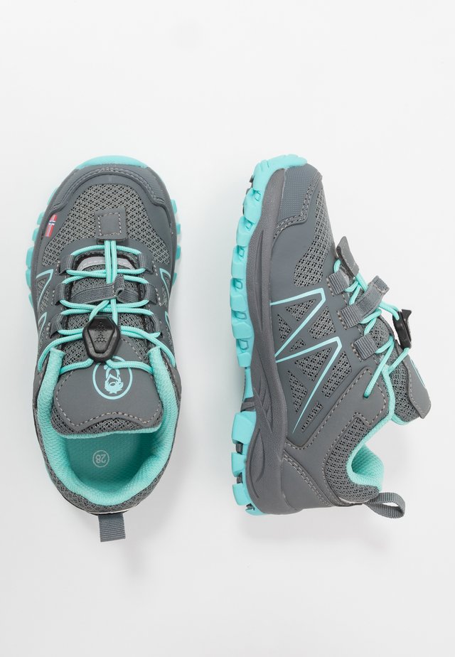 KIDS SANDEFJORD LOW UNISEX - Hikingschuh - anthracite/mint