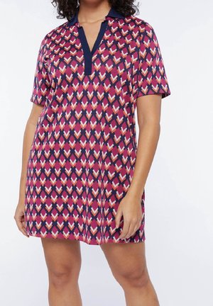 Strickkleid - neon pink